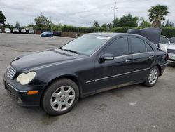 Mercedes-Benz C 240 4matic salvage cars for sale: 2005 Mercedes-Benz C 240 4matic