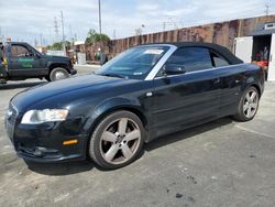 Salvage cars for sale from Copart Wilmington, CA: 2007 Audi A4 S-LINE 2.0T Cabriolet