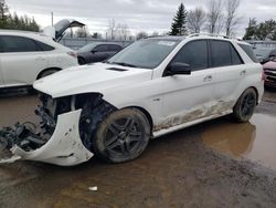 Salvage cars for sale from Copart Bowmanville, ON: 2017 Mercedes-Benz GLE 43 AMG