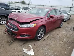 Salvage cars for sale at Elgin, IL auction: 2015 Ford Fusion Titanium