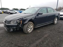 Salvage cars for sale from Copart East Granby, CT: 2017 Volkswagen Passat S