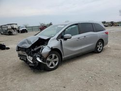 Salvage cars for sale from Copart Kansas City, KS: 2018 Honda Odyssey EXL