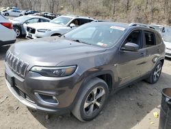 Salvage cars for sale from Copart Marlboro, NY: 2019 Jeep Cherokee Limited