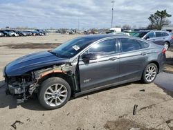 Salvage cars for sale from Copart Woodhaven, MI: 2017 Ford Fusion SE Phev