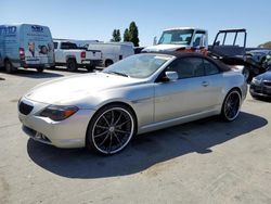 Salvage cars for sale at Hayward, CA auction: 2006 BMW 650 I
