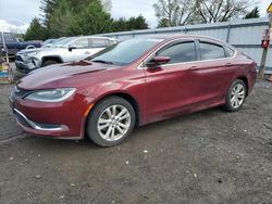 Salvage cars for sale at Finksburg, MD auction: 2016 Chrysler 200 Limited