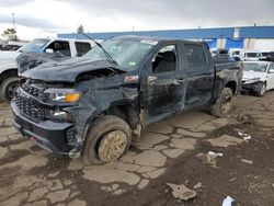 Salvage cars for sale from Copart Woodhaven, MI: 2020 Chevrolet Silverado K1500 Trail Boss Custom