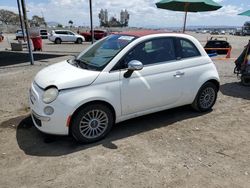 Salvage cars for sale at San Diego, CA auction: 2012 Fiat 500 Lounge