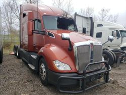 Salvage trucks for sale at Portland, MI auction: 2019 Kenworth Construction T680