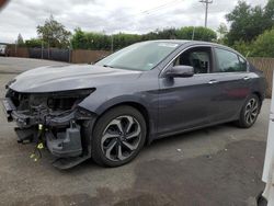 Salvage cars for sale from Copart San Martin, CA: 2016 Honda Accord EX