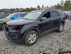 Salvage cars for sale at Windham, ME auction: 2018 Ford Explorer XLT