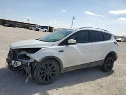 Salvage cars for sale at Andrews, TX auction: 2017 Ford Escape Titanium