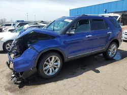 Salvage cars for sale at Woodhaven, MI auction: 2013 Ford Explorer XLT
