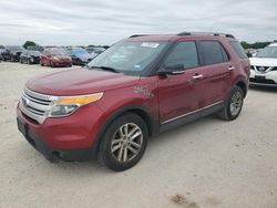 Salvage cars for sale at San Antonio, TX auction: 2013 Ford Explorer XLT