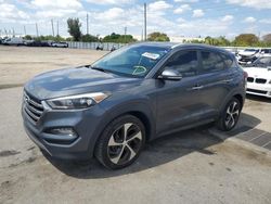 Salvage cars for sale from Copart Miami, FL: 2016 Hyundai Tucson Limited