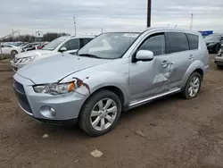 Salvage cars for sale from Copart Woodhaven, MI: 2012 Mitsubishi Outlander GT