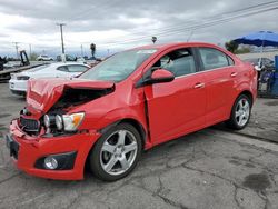 Salvage cars for sale from Copart Colton, CA: 2016 Chevrolet Sonic LTZ