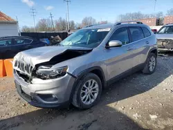 Salvage cars for sale from Copart Columbus, OH: 2019 Jeep Cherokee Latitude