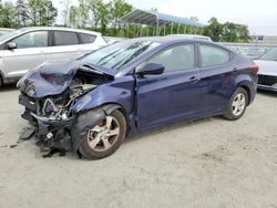 Salvage cars for sale at Spartanburg, SC auction: 2014 Hyundai Elantra SE