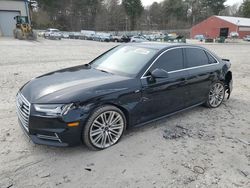 Salvage cars for sale at Mendon, MA auction: 2017 Audi A4 Premium Plus