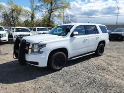 Salvage cars for sale from Copart Hillsborough, NJ: 2015 Chevrolet Tahoe Police