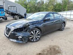 Nissan Altima Platinum salvage cars for sale: 2021 Nissan Altima Platinum