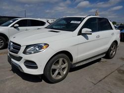 Salvage cars for sale at Grand Prairie, TX auction: 2017 Mercedes-Benz GLE 350