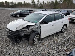 Salvage cars for sale at Windham, ME auction: 2016 Nissan Sentra S