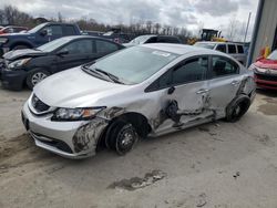 Salvage cars for sale at Duryea, PA auction: 2015 Honda Civic LX