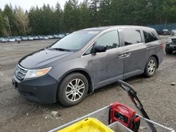 Salvage cars for sale at Graham, WA auction: 2012 Honda Odyssey EXL