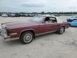 Salvage cars for sale at San Antonio, TX auction: 1984 Cadillac Eldorado Biarritz