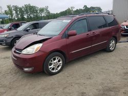 Salvage cars for sale at Spartanburg, SC auction: 2005 Toyota Sienna XLE