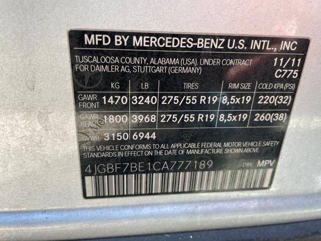 2012 Mercedes-Benz GL 450 4matic