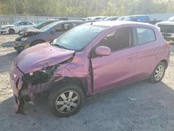 Salvage cars for sale at Hurricane, WV auction: 2014 Mitsubishi Mirage ES