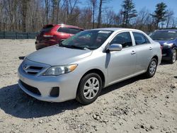 Salvage cars for sale from Copart Candia, NH: 2012 Toyota Corolla Base