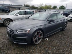 Salvage cars for sale at Sacramento, CA auction: 2019 Audi S5 Premium Plus