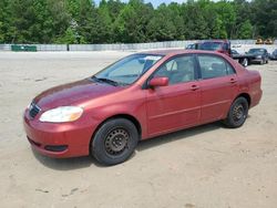 Vehiculos salvage en venta de Copart Gainesville, GA: 2007 Toyota Corolla CE