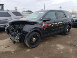 Salvage cars for sale at Chicago Heights, IL auction: 2016 Ford Explorer Police Interceptor