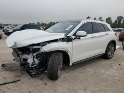 Infiniti QX50 salvage cars for sale: 2022 Infiniti QX50 Sensory