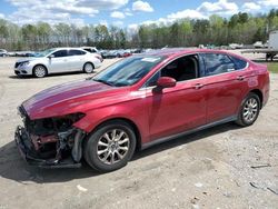 Salvage cars for sale from Copart Charles City, VA: 2015 Ford Fusion S