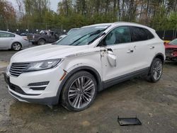Salvage cars for sale at Waldorf, MD auction: 2016 Lincoln MKC Reserve