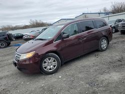 Salvage cars for sale from Copart Albany, NY: 2011 Honda Odyssey LX