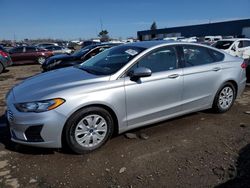 Salvage cars for sale at Woodhaven, MI auction: 2019 Ford Fusion S