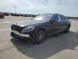 Salvage cars for sale at Wilmer, TX auction: 2016 Mercedes-Benz S MERCEDES-MAYBACH S600