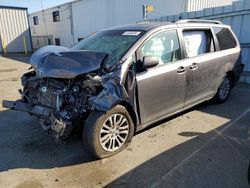 Salvage cars for sale from Copart Vallejo, CA: 2015 Toyota Sienna XLE