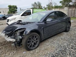 Salvage cars for sale at Opa Locka, FL auction: 2023 Tesla Model 3