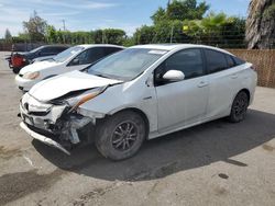 Salvage cars for sale from Copart San Martin, CA: 2018 Toyota Prius