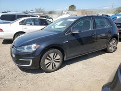 Salvage cars for sale from Copart San Martin, CA: 2017 Volkswagen E-GOLF SE
