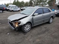 Salvage cars for sale from Copart Denver, CO: 2004 Toyota Corolla CE