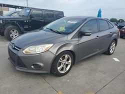 Salvage cars for sale at Grand Prairie, TX auction: 2013 Ford Focus SE